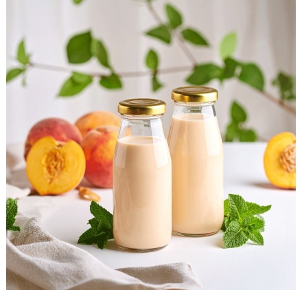 Bottiglia per Succhi 250ml con Tappo Dorato