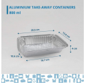 Forma de Alumínio Rebelde To Go 800ml com Tampa