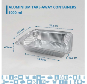 Forma de Alumínio Rebelde To Go 1000ml com Tampa