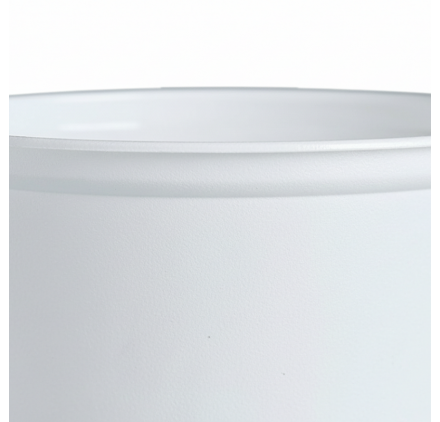 Ciotola di Plastica Bianca per Zuppa 500ml con Coperchio