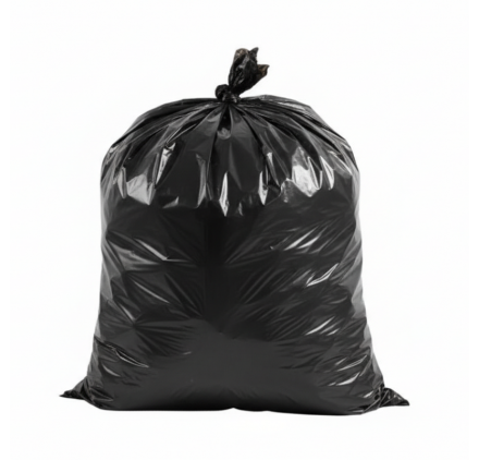 10 Sacos para lixo Preto 60x80cm (50 litros)
