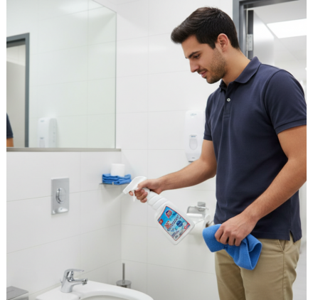 Spray per la pulizia WC