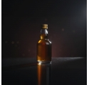 Garrafa de Vidro Avalon 50ml com Tampa Dourada