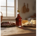 Bottiglia in Vetro Old Oak 50ml con Tappo Dorato