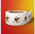 Etiquetas Mundial Alemanha 1 – 40x40mm | Pack x25