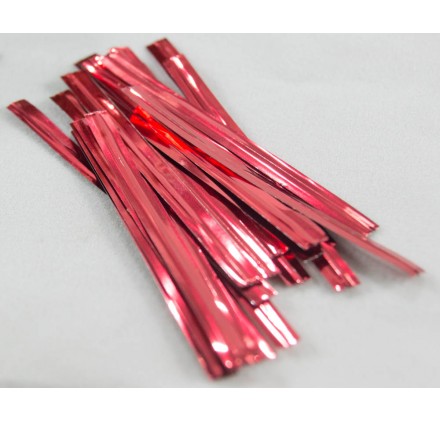 Atilhos para sacos vermelho