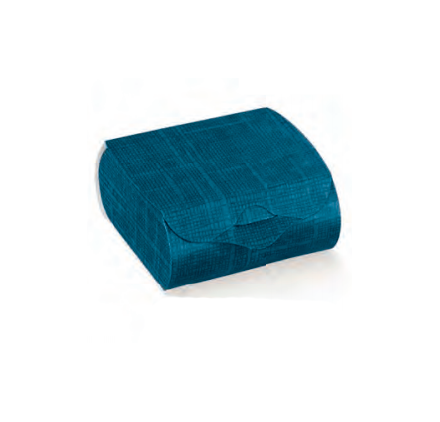 Caixa para brinde juta blu couvette 65x45x30mm