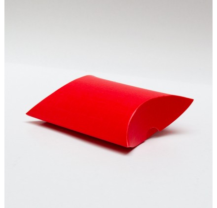 Caixa para brinde almofada seta rosso 100x100x35mm