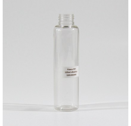 Frasco PET 125ml cilíndrico