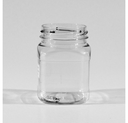 Frasco PET 200ml quadrado modelo BL