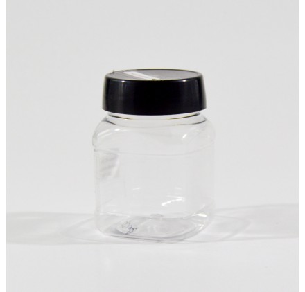 Frasco PET 200ml quadrado modelo BL