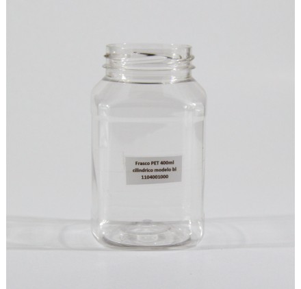 Flacone PET 400ml Quadrato modello BL