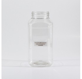 Frasco PET 1000ml quadrado modelo bl