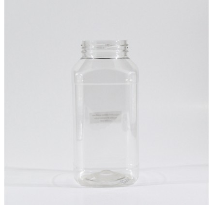 Frasco PET 1000ml quadrado modelo bl