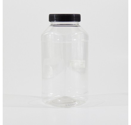 Frasco PET 1000ml quadrado modelo bl