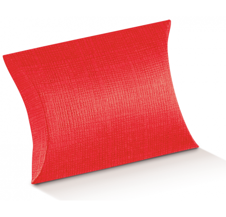 Caixa para brinde almofada Seta Rosso 140x130x40mm