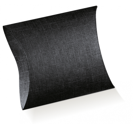 Caixa para brinde almofada Seta Nero 100x100x35mm