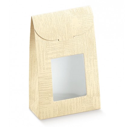 Saco para brinde com janela Tela Neutro 115x55x180mm