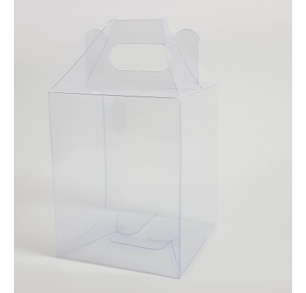 Caixa transparente para frascos