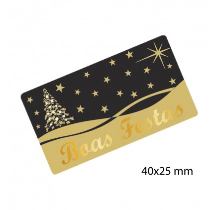 Etiqueta de Natal Autocolante Modelo 1