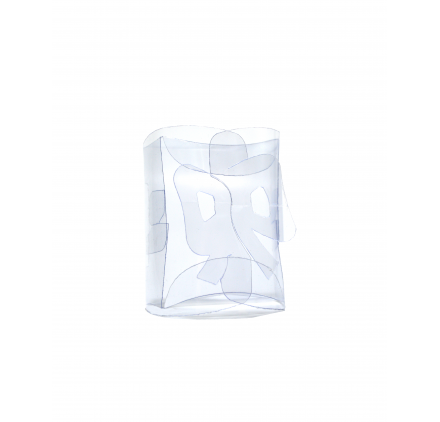 Caixa para brinde laço 70x60x30mm transparente