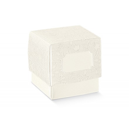 Caixa para brinde FLEUR harmony bianco 50x50x50mm
