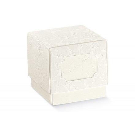 Caixa para brinde FLEUR harmony bianco 70x70x70mm