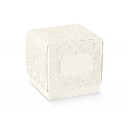 Caixa para brinde FLEUR harmony bianco 90x90x90mm