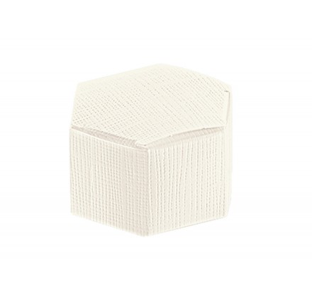 Caixa para brinde ESAGONO Seta Bianco 60x30mm