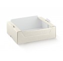 CASSETTA pelle bianco 390x290x110