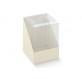 DUO pelle bianco 65x65x45
