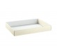 vassoio a. pelle bianco 500x350x70