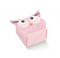 ASTUCCIO GUFO amici rosa 35x35x25