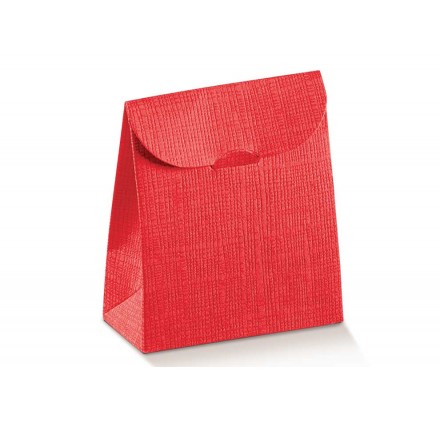 Scatola per regalo - Sacchetto Seta Rosso 90x45x130mm