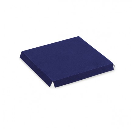 Base VELLUTO BLU 100x100mm per Scatole in Acetato