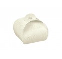 TORTINA pelle bianco 75x75x75