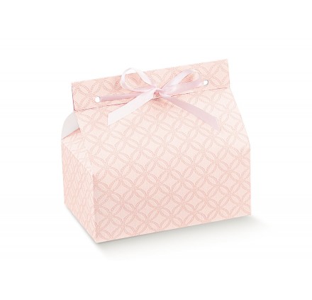 Caixa para brinde - CHIC Matelassê Rosa 140x90x60mm