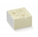 Astuccio fiore ricamato 60x60x30