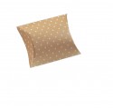 Caixa almofada dots nocciola 70x70x25