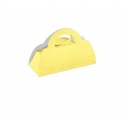BORSA CLIP seta giallo 100x40x68