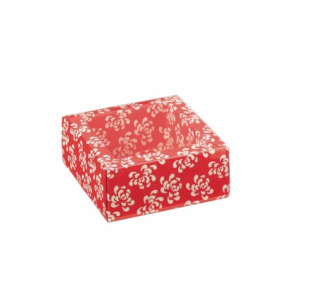 Caixa para Brinde QUADRETTO + Tampa PVC in Corallo 60x60x32