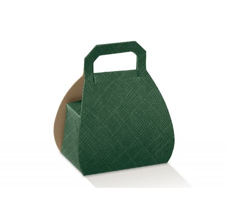 Caixa para brinde - Borsa Seta Verde 60x40x80mm