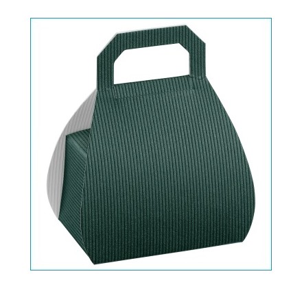 Caixa para brinde - Borsa Verde Scia 60x40x80mm