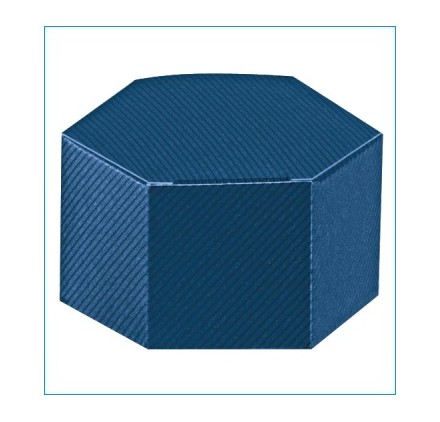 Caixa para brinde - Esagono 60X30 BLU SCIA