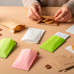 Saquetas de papel | Saquetas para padaria | Embalagens de papel ecológico