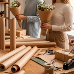Papel liso para embrulho | Papel decorativo | Papel colorido