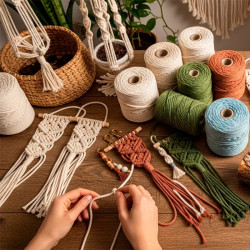 Fios para Macramé | Artesanato em Macramé | Fio Decorativo
