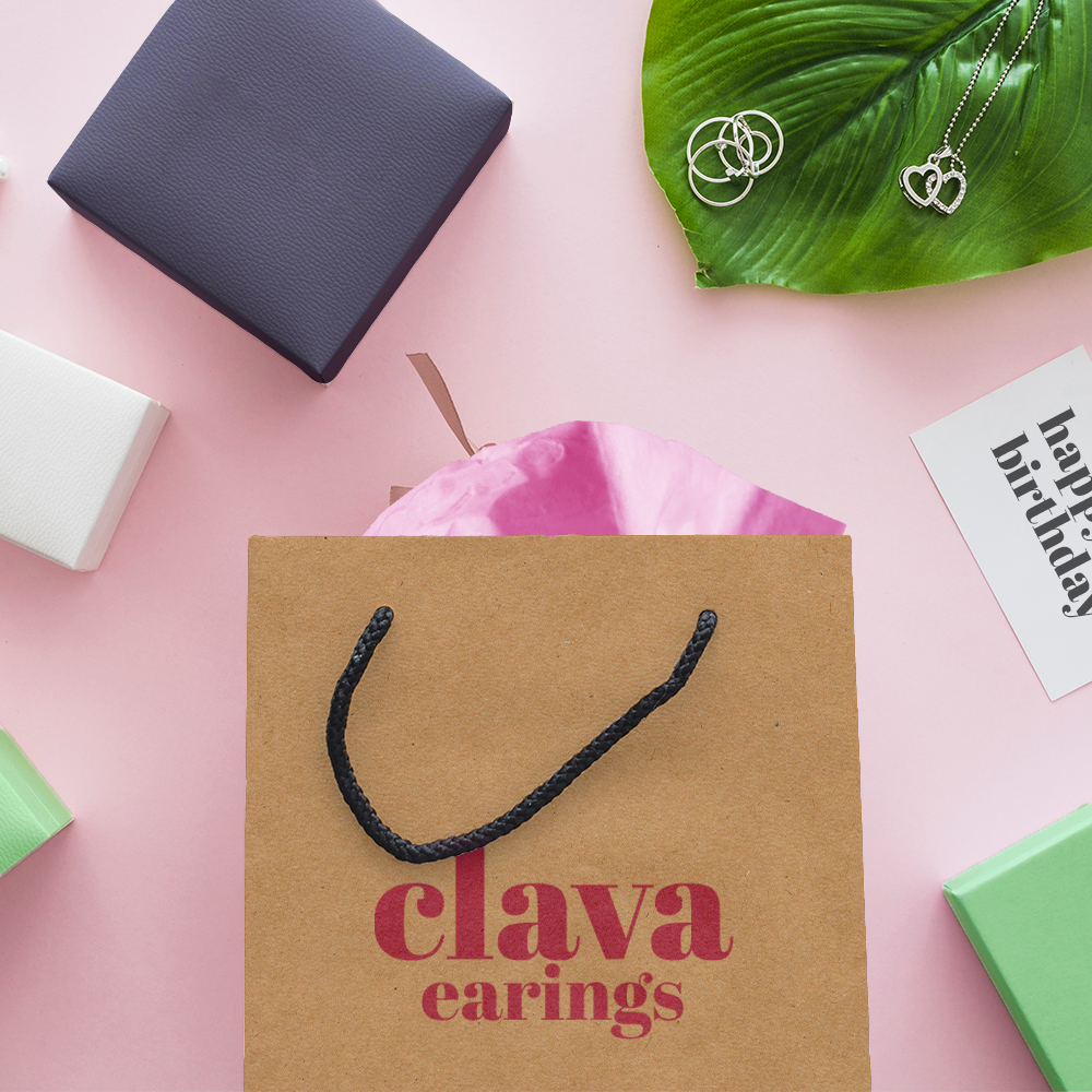 Saco de papel premium com impressão