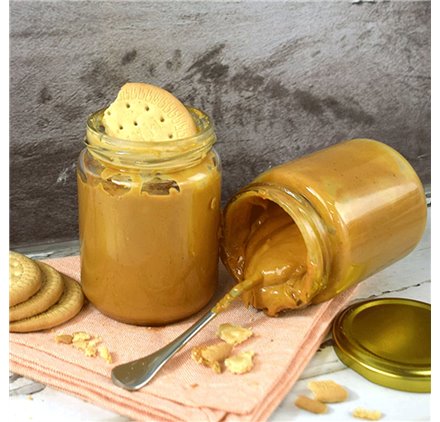 Frasco in vetro EuropaRise 240ml con Coperchio Dorato